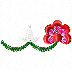 Flowers And Tree Embroidery Design 5